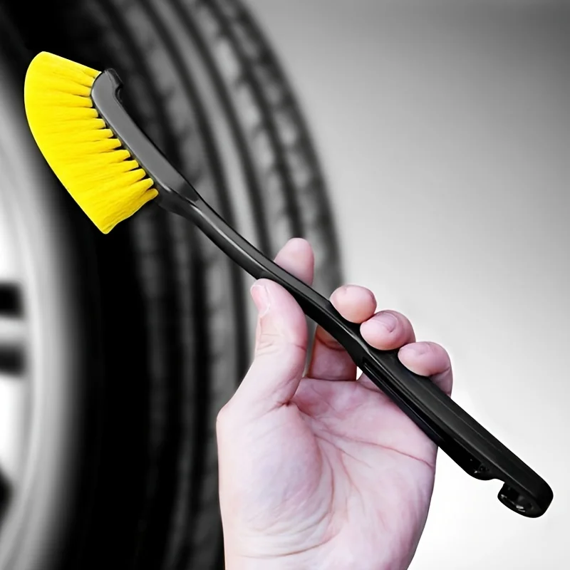 1pcs Car Special Crevice Brush Wheel Hub Tire Brush BrushInside And Outside Cleaning Tool Car Supplies