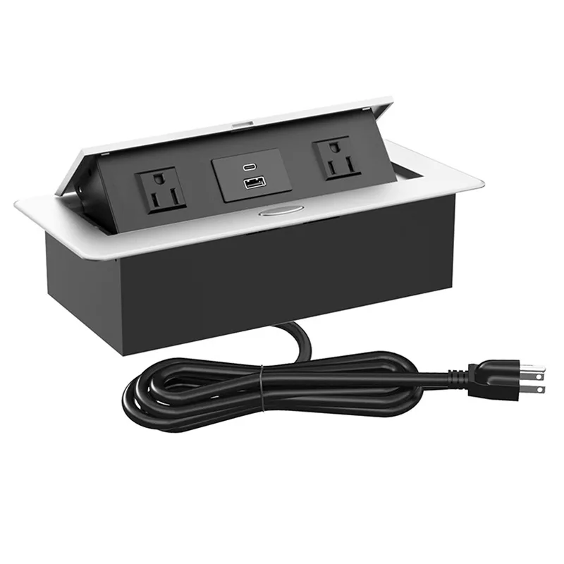 PD20W Amerikaans Europees Gemeten Verborgen Flip Socket Grensoverschrijdend Exclusief IP44 Niveau Bureau Netwerk SDK Verlengsocket