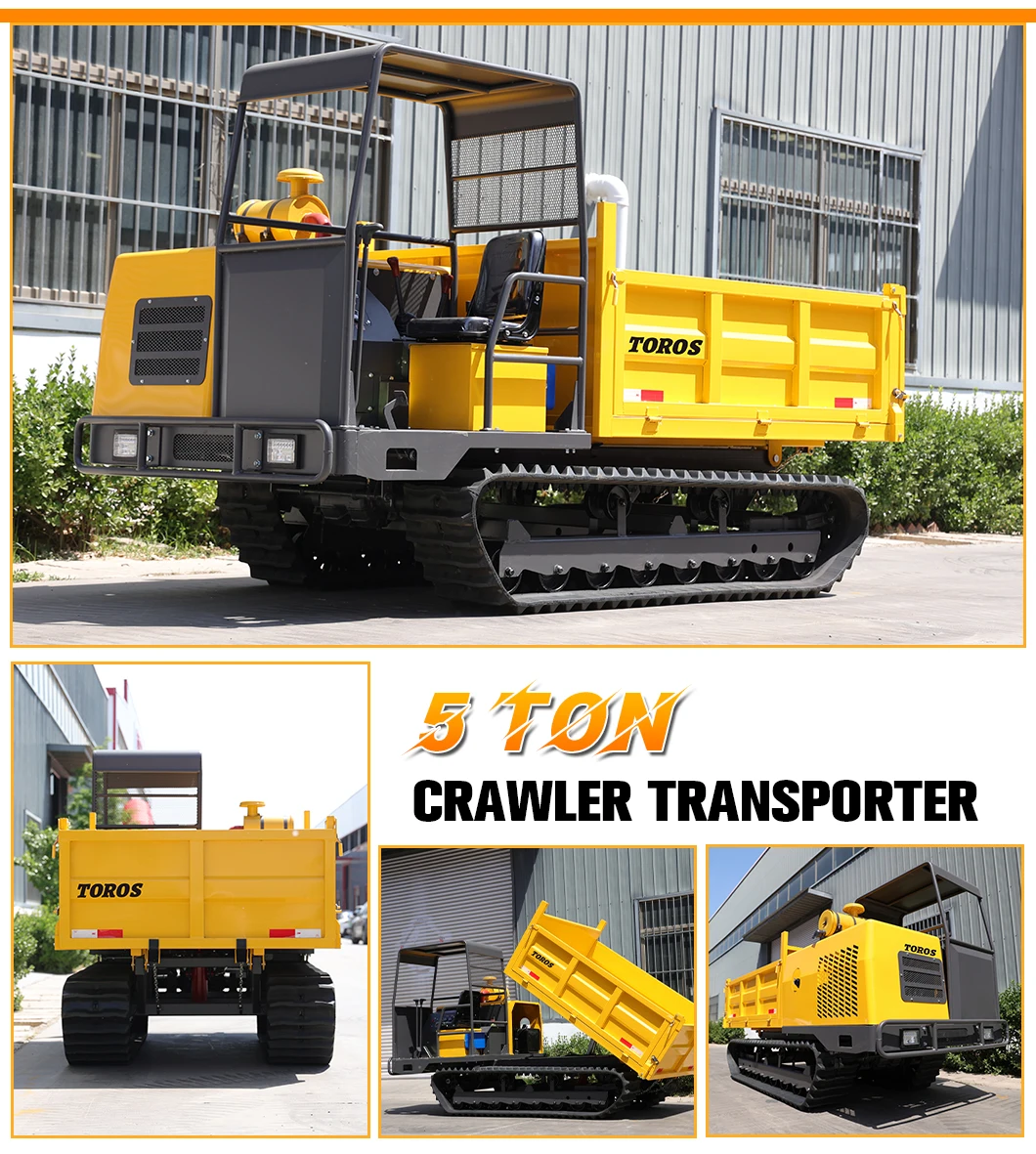 Hochwertiger 3-Tonnen-Raupenwagen-Transporter, maßgeschneiderter Raupen-Muldenkipper, geeignet für All-Terrain-Raupen zum Verkauf – Detail 12