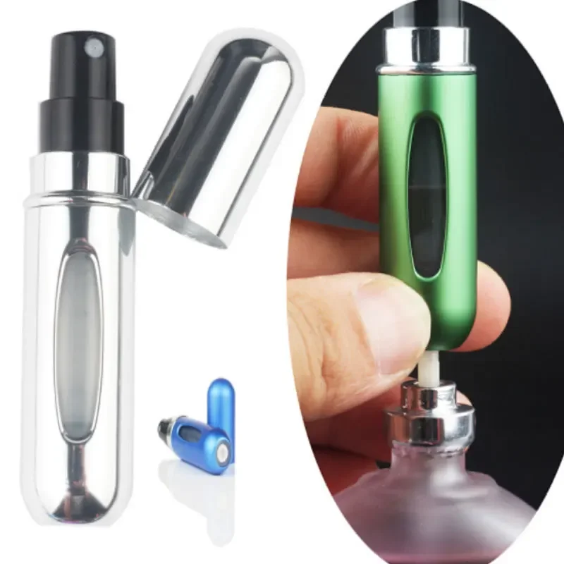 

5/8ML Refillable Perfume Bottle With Spray Scent Pump Travel Empty Cosmetic Containers Atomizer