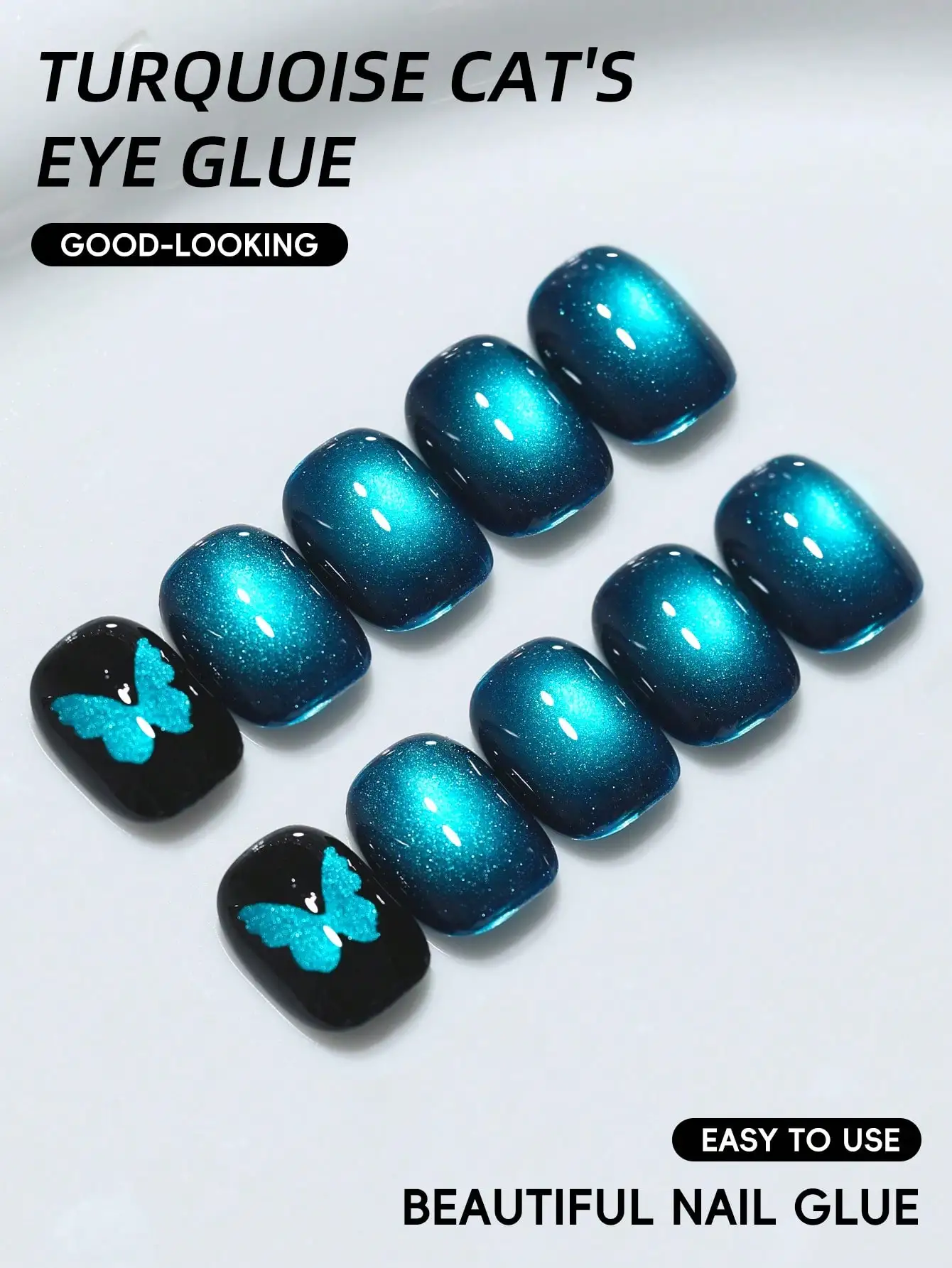 XEIJAYI 1pc 15ML ブルーアイマニキュア半永久ネイルソーク UV LED ネイルサロン DIY