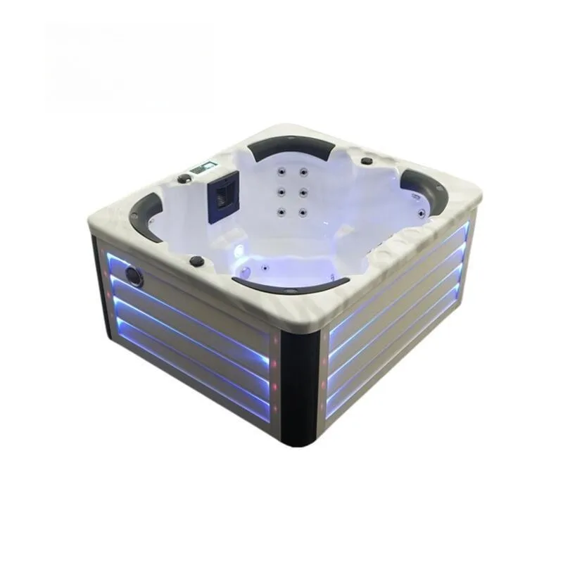 4 people outdoor indoor spa Spa bubble bath tub, surf massage intelligent constant temperature heating acrylic large pool