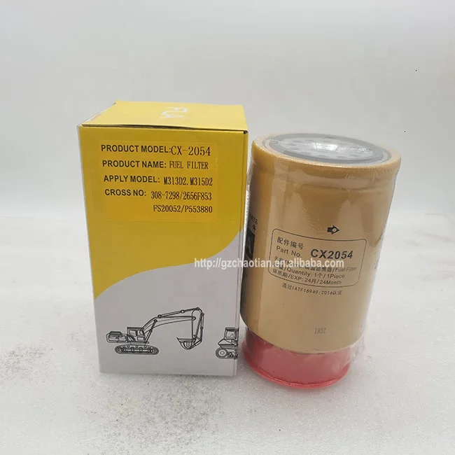 

C4.4 C6.6 Топливный фильтр двигателя экскаватора Масло Водоотделитель 308-7298 3087298 2440373 2715076 Фильтр