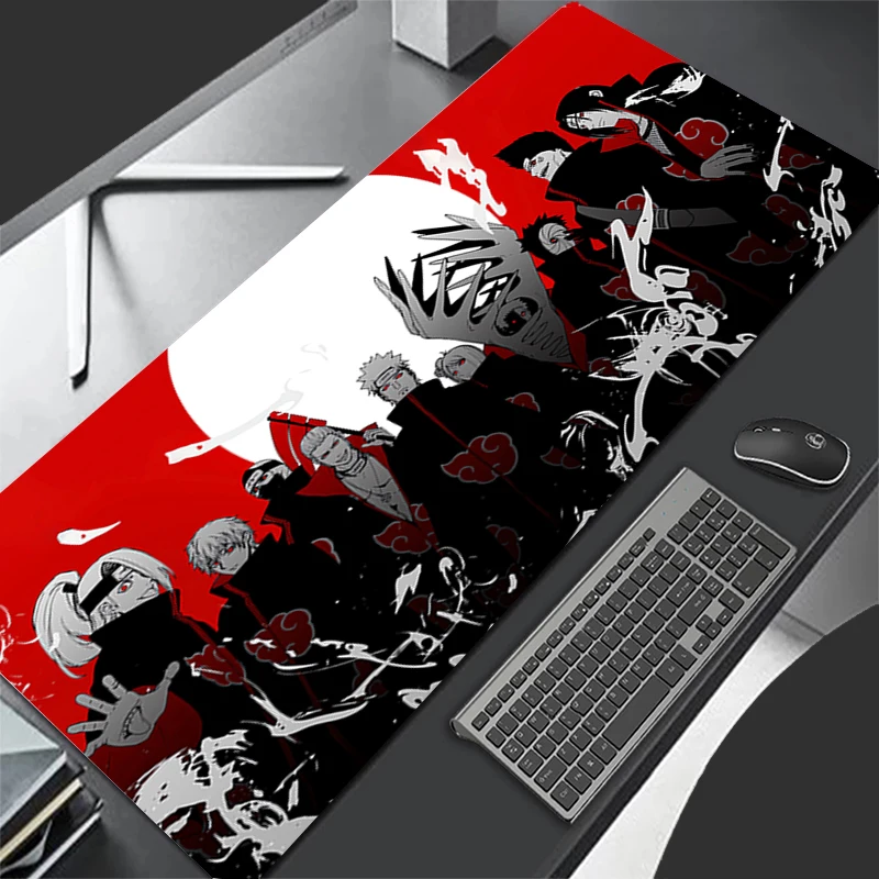 

Large E-sports Mouse Pad naruto akatsuki Smooth Flexible Rubber Gamer PC Computer Keyboard For CSGO Kawaii XL 800x300 Mosuepad