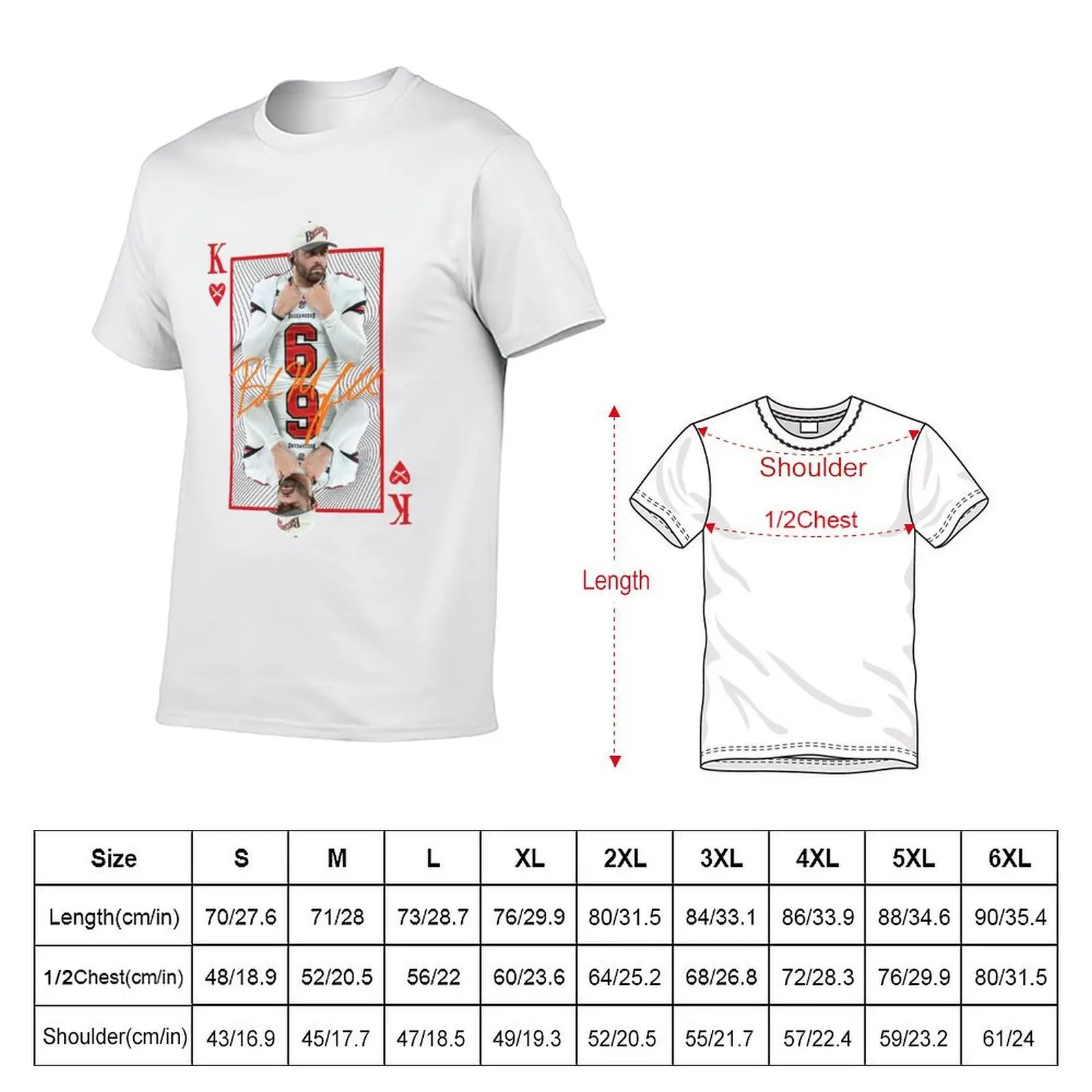 Baker Mayfield / King Card Edition T-Shirt t shirts for man pack white t shirts for man cotton soft T-Shirt