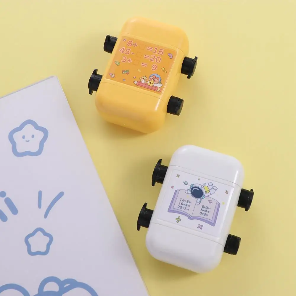 Number Children Math Stamp DIY Addition Roller Arithmetic Seal Multiplication Math Learning Gap Filling Digital Teaching Stamp