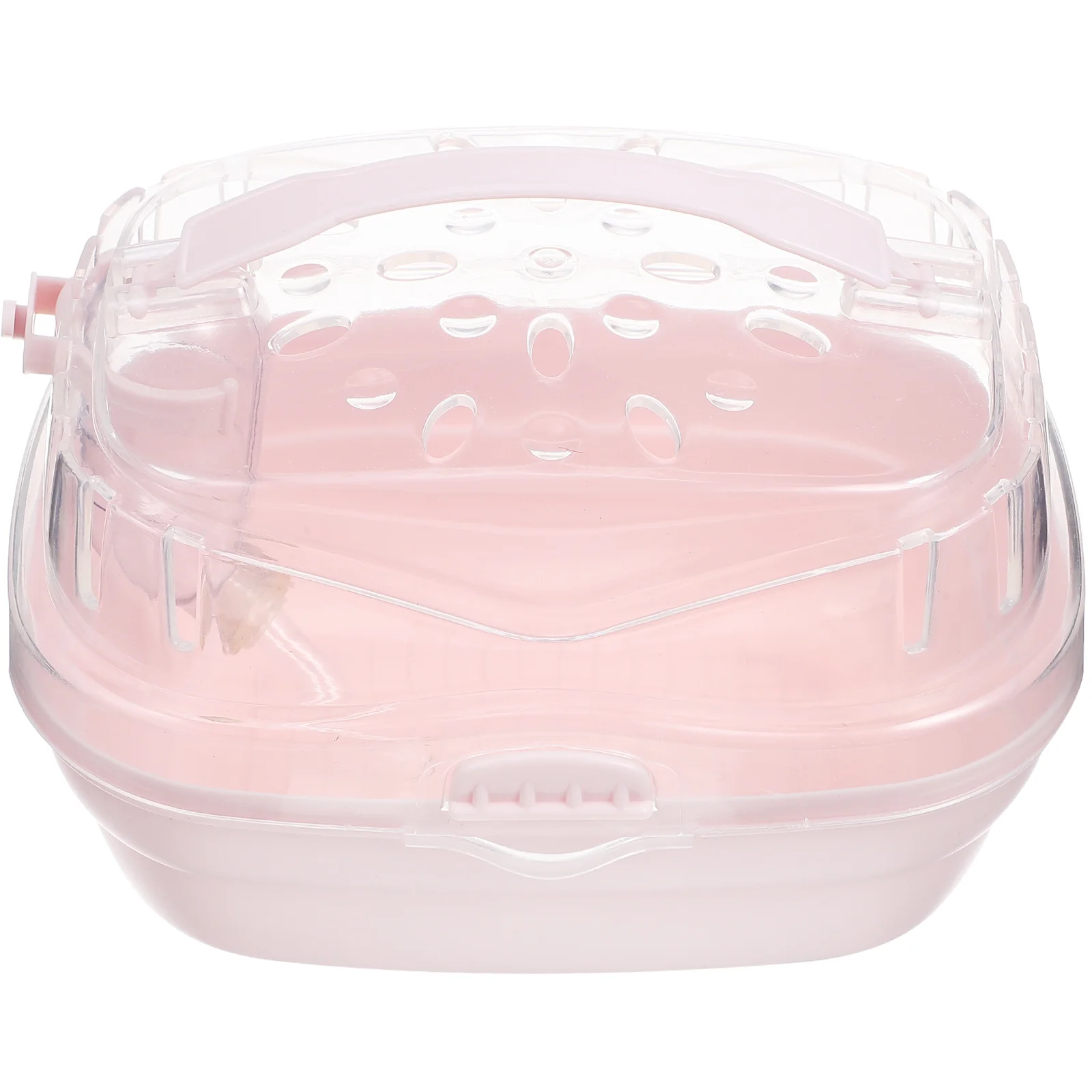 

Outdoor Hamster Carrier Transparent Plastic Small Pet Container Portable Breathable Travel Box Hamster Carrier