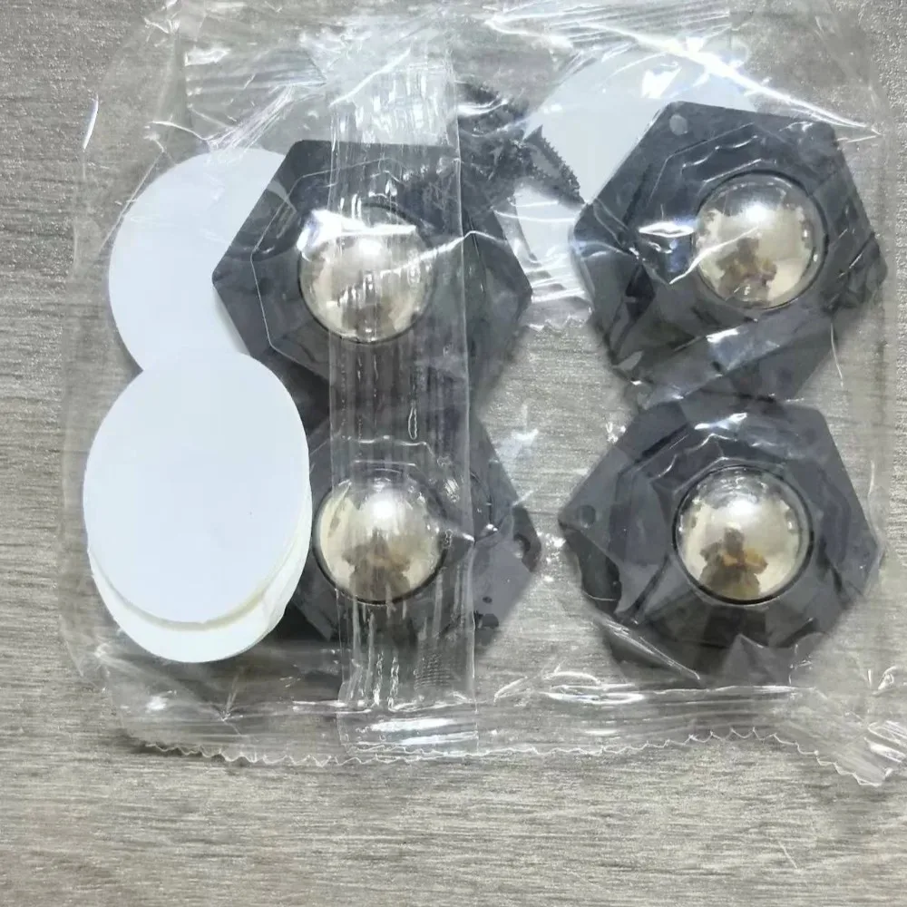 4Pcs Furniture Casters Wheels 200Kg Heavy Duty Universal Wheel 360° Rotation Stainless Steel Strong Self Adhesive Casters Wheels