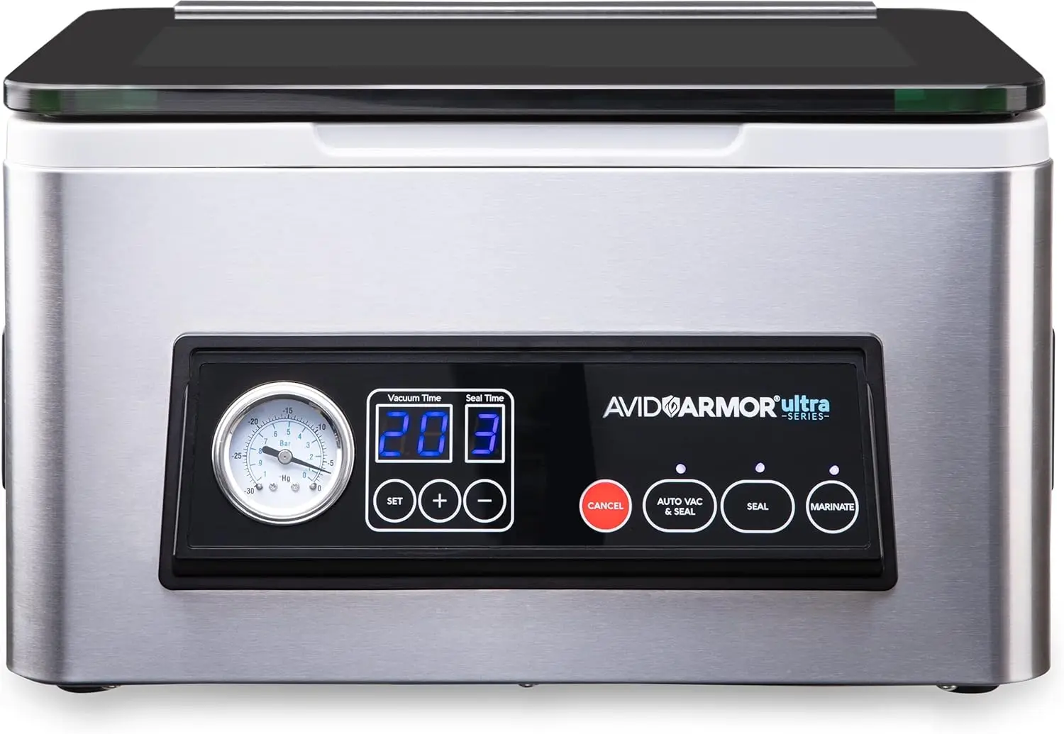 

Avid Armor - Chamber Vacuum Sealer Machine USV20 Ultra Series for Wet Foods, Meat Vacuum Packing Machine, Compact with