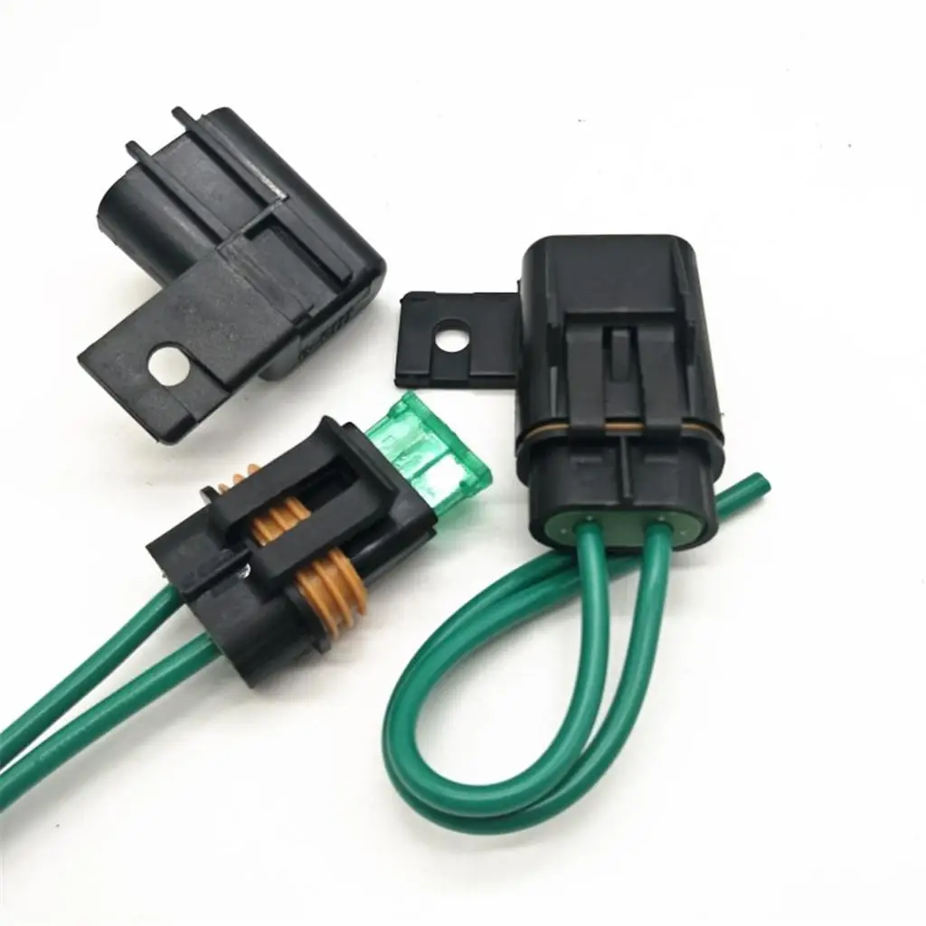 Automotive Relay Wire Inline Fuse Block Holder Medium Waterproof Blade Fuse Box for Car Motorcycle 12v System