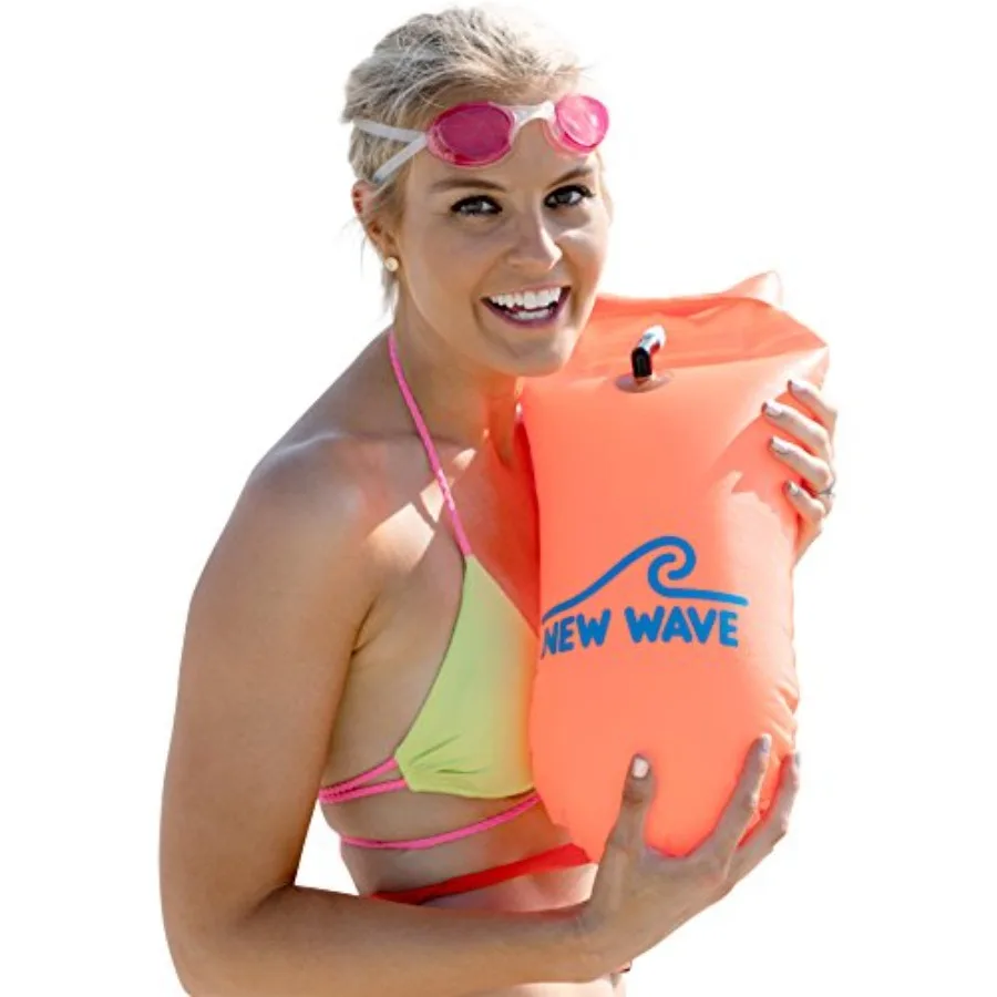 

Swim Safety Float and Drybag for Open Water Swimmers Triathletes Kayakers and Snorkelers Highly Visible Buoy Float for Safe Swi