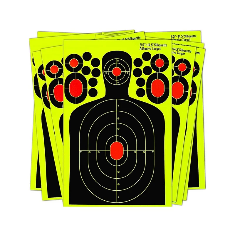 20 Pcs 9 x 14 Inch Shooting Targets, Splatter Reactive Targets for Pistol Shooting - Easily See Your Hit