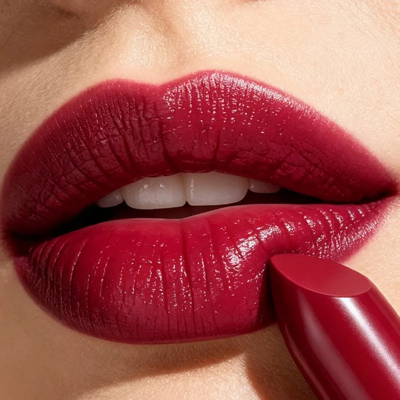 JUJU DREAM Matte Lipstick Dark Red Berry Long Lasting Waterproof Lip Makeup
