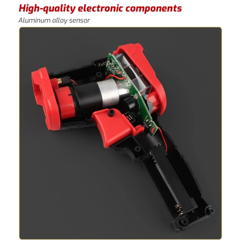 Termometer Inframerah Tinggi Non-kontak Digital Pyrometer Warna Dropship