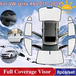 Car Full Coverage Sunshades For Volkswagen VW Jetta 6 A6 Mk6 Accessories 2011~2018 Windshield Windows Shaby Visor 2012 2013 2014