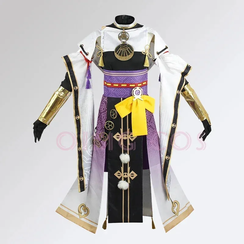 Kujo Sara Costume Cosplay Genshin Impact Carnevale Uniforme Parrucca Anime Costumi di Halloween Gioco per donne