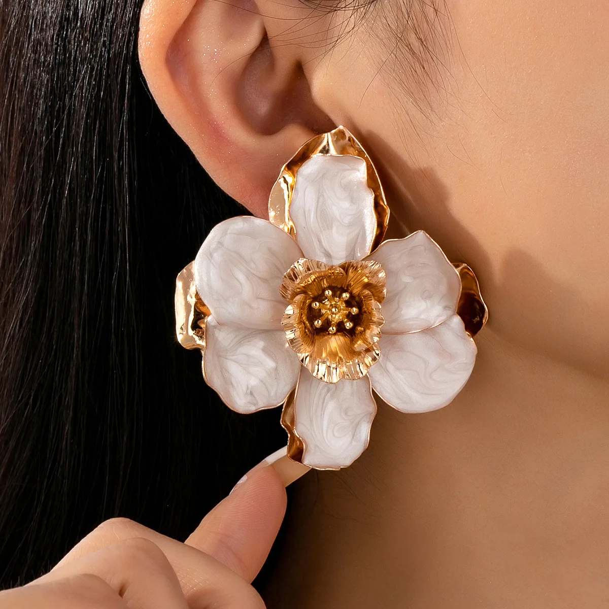 Pendientes Retro de diseño dulce para mujeres y niñas, accesorios geométricos para las orejas, joyería de moda, regalo de fiesta OL CE322
