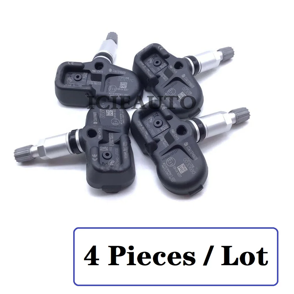 4 x TPMS Tire Pressure Monitor Sensor for Kia K3 Forte Ceed 2019-2020 OE# 52940-J7000, 52940J7000 / 52940 J7000