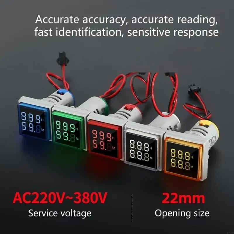 P82E LED Double Display Hour Meter DECERE TIME DECTION DOWN