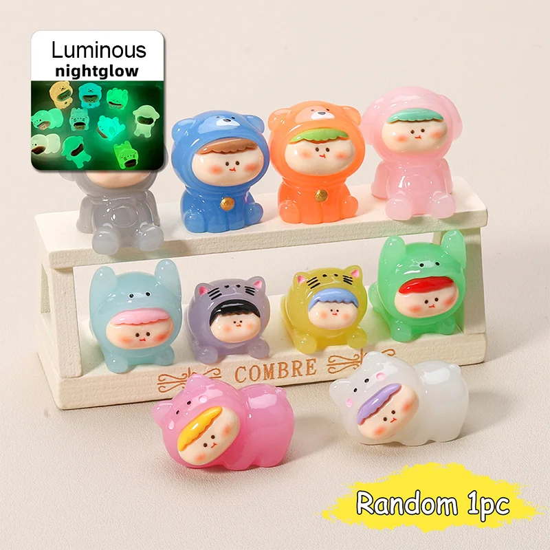 Luminous Puppy Lilith Mini Figure Random 1pc Desktop Cute Cartoon Decorative Ornament Resin Accessories