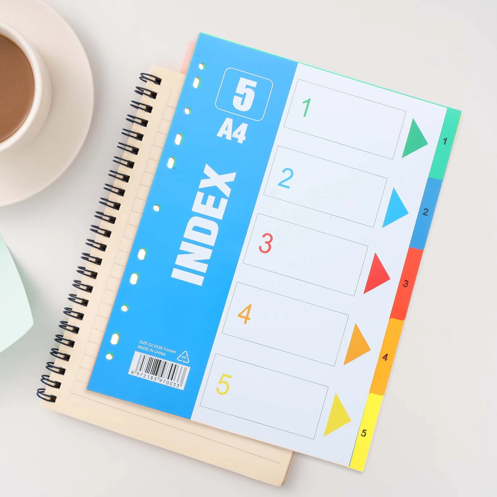 

Page Dividers with Tabs for Binder Separators Folder Binders Notebook