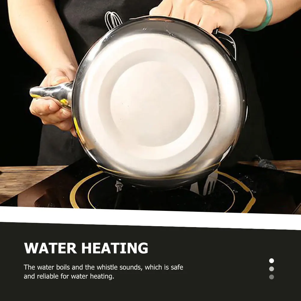 

1Pcs Stainless Steel Teapot High-Quality Material Fine Craftsmanship Whistling Kettle Safe Reliable Water Heating