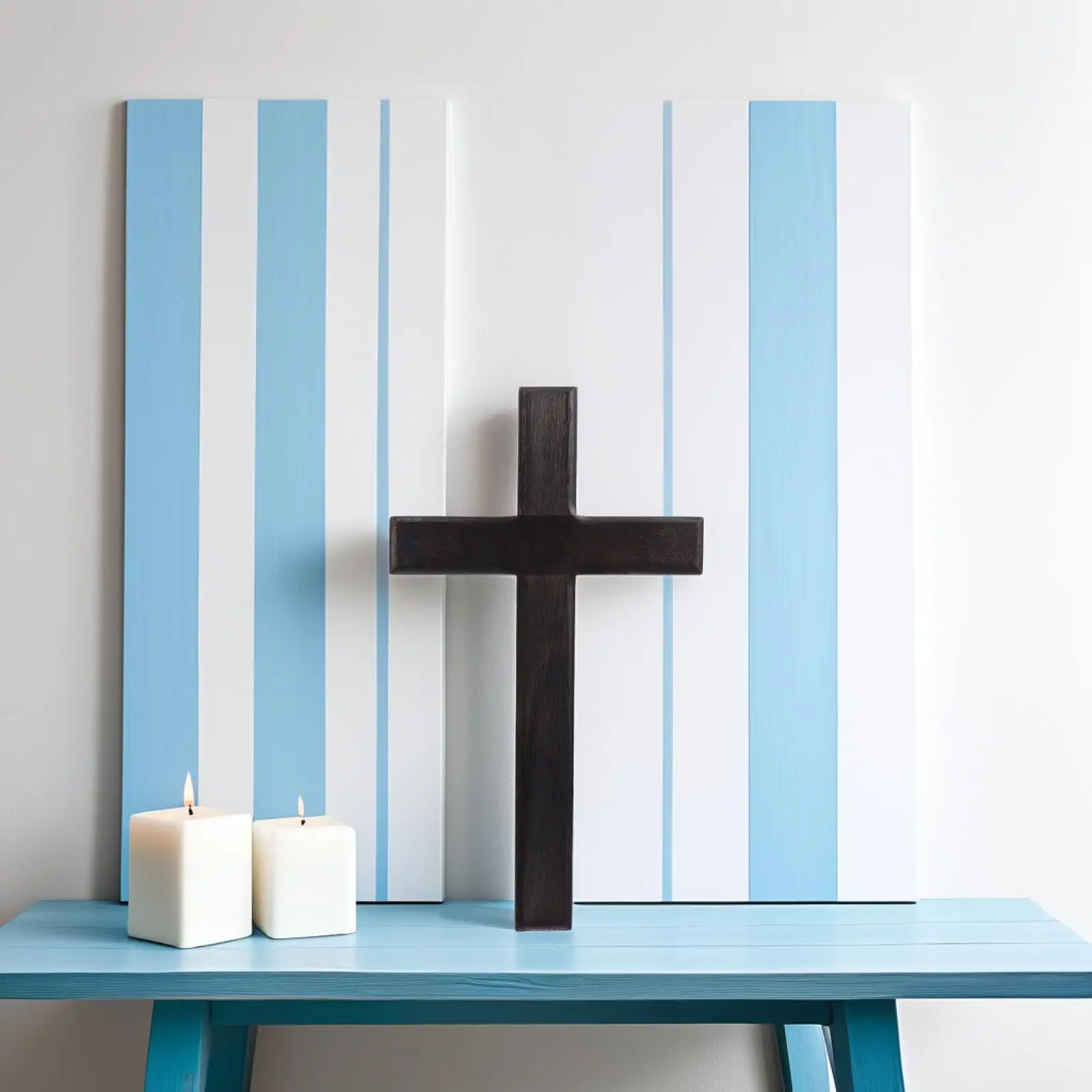 

Wooden Cross Hanging nament Solid Wood Christian Decor Craft Smooth Black Long Use Home Office Church Wall