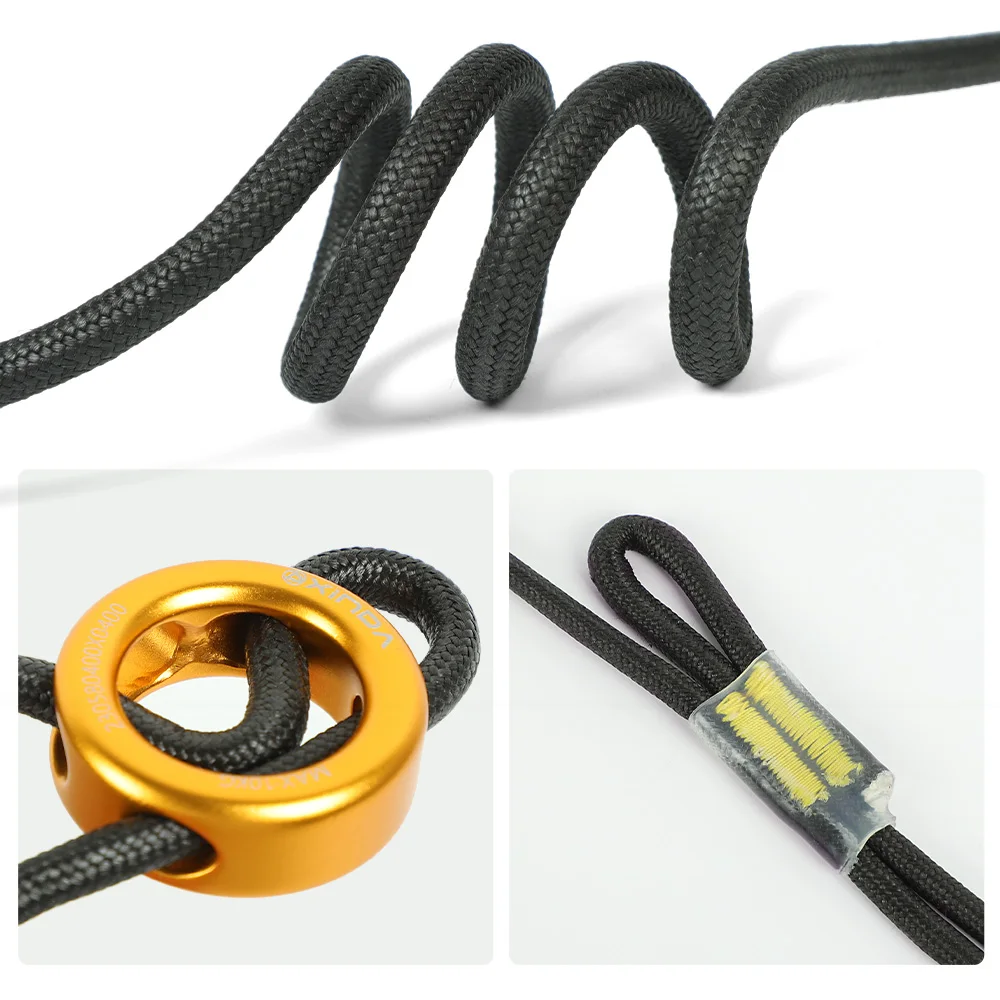 Xinda Climbing Anti-loss Rope Elastic High-Altitude Tool Anti-Fall Retractable Rope Hanging Buckle Miss Rope Climbing Equipment