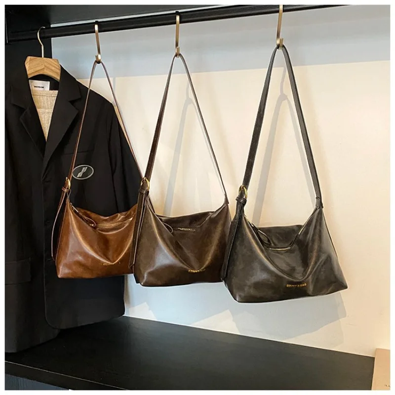 

Stylish Leather Tote Bag For Women Handbags Shoulder Crossbody Messenger By Luxury Brand Famous Designer