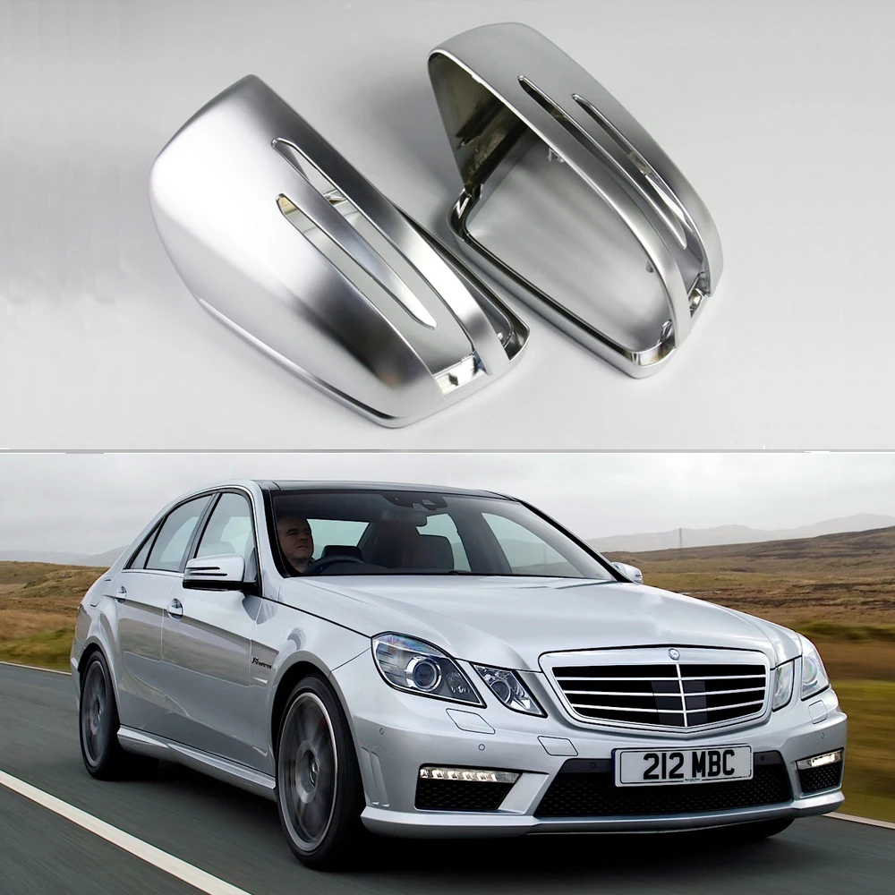 

Replacement Matte Silver Rearview side Mirror cover caps For Mercedes Benz W176 W246 W204 W212 W221 C117 X204 X156