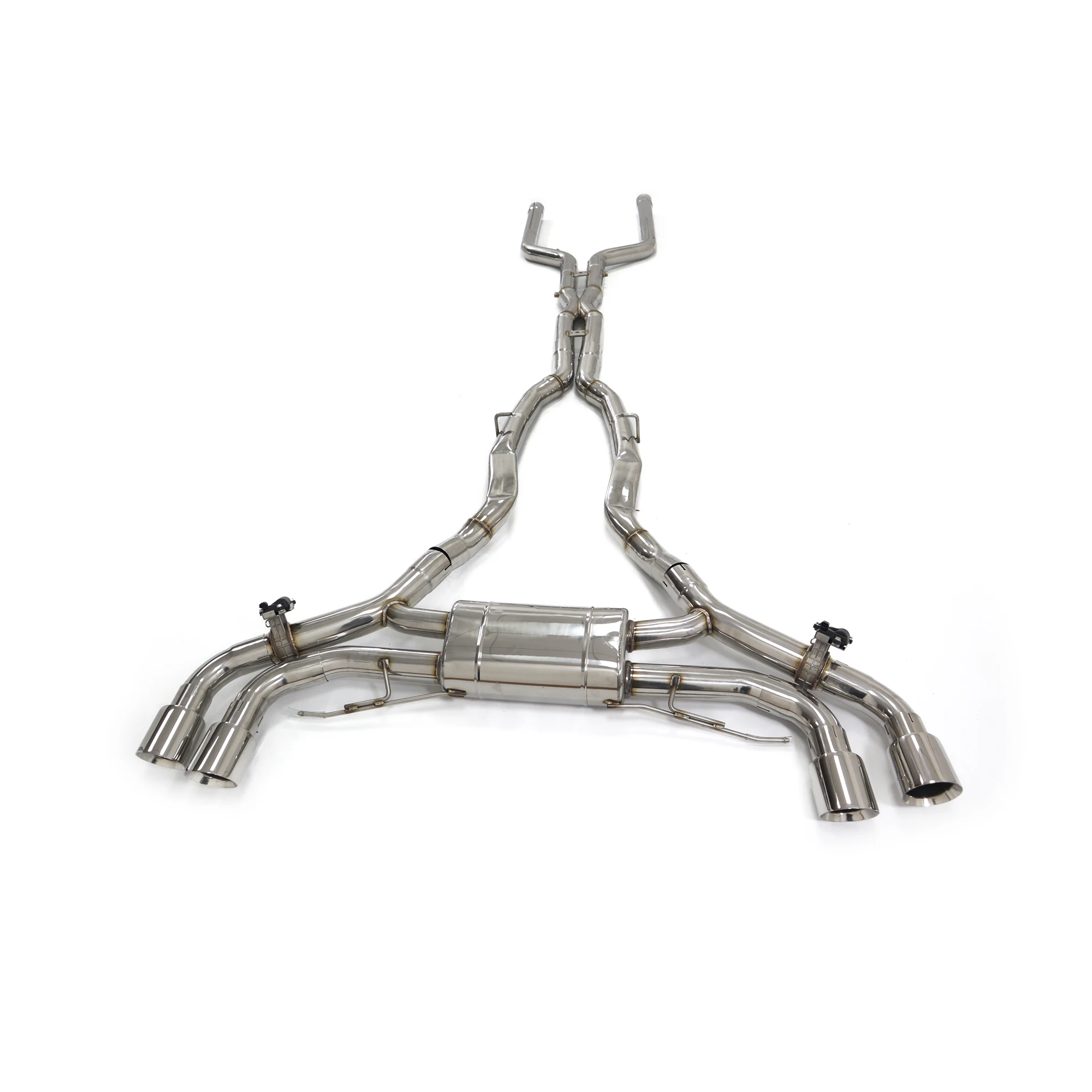 

Stainless Steel Exhaust Catback For BMW X5M F95 X6M F96 2020+ 4.4T S63 With Muffler Valves Exhaust Pipes System