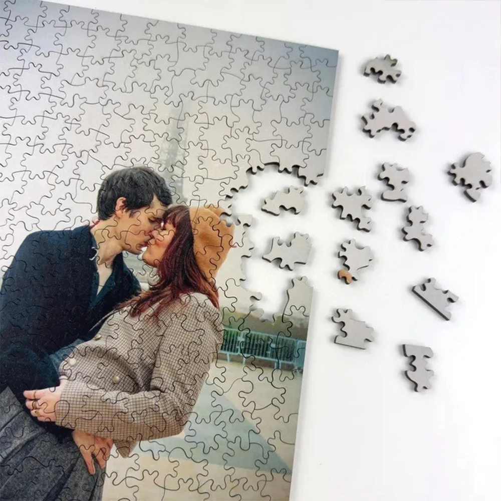 35/300/500/1067pcs Personalized Custom Photo Puzzle Couple Photos Unique Gift For Dad Mom Mother's Day