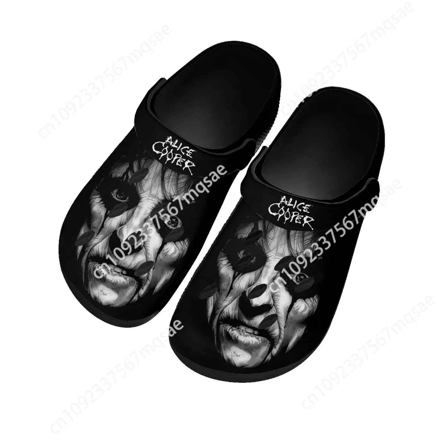 

Alice Cooper Rock Singer Pop Home Clogs Custom Water Shoes Mens Womens Teenager Shoe Garden Clog Breathable Beach Hole Slippers