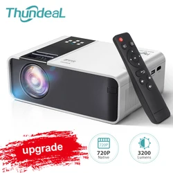 ThundeaL HD Mini Proyector TD90 nativa de 1280 x 720P LED Android WiFi Proyector de vídeo soporta 1080p HD doméstico cine en casa 3D juego de la película  pantalla grande de Proyector AC3 proyectores de cine en casa