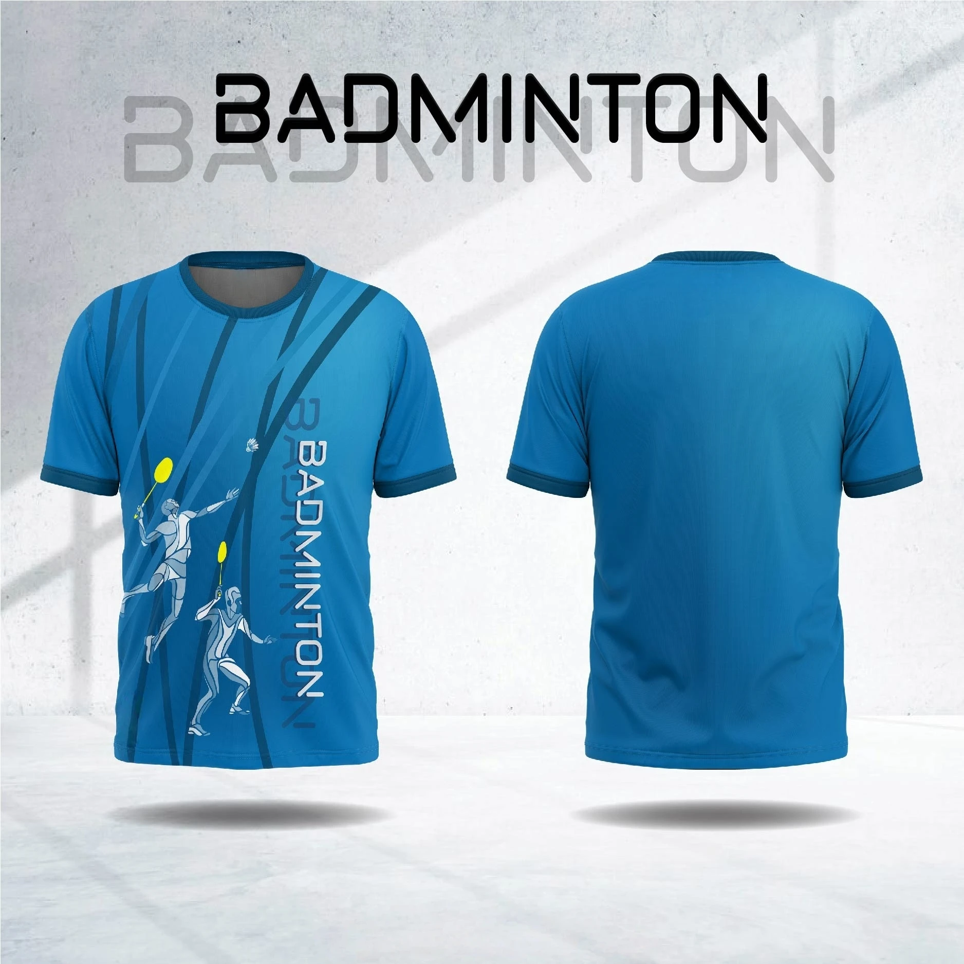 Men's Badminton T-Shirt 3D Print Summer Outdoor Short Sleeve Quick Dry Badminton Shirt Breathable and Comfortable Men's Gym Top image 2