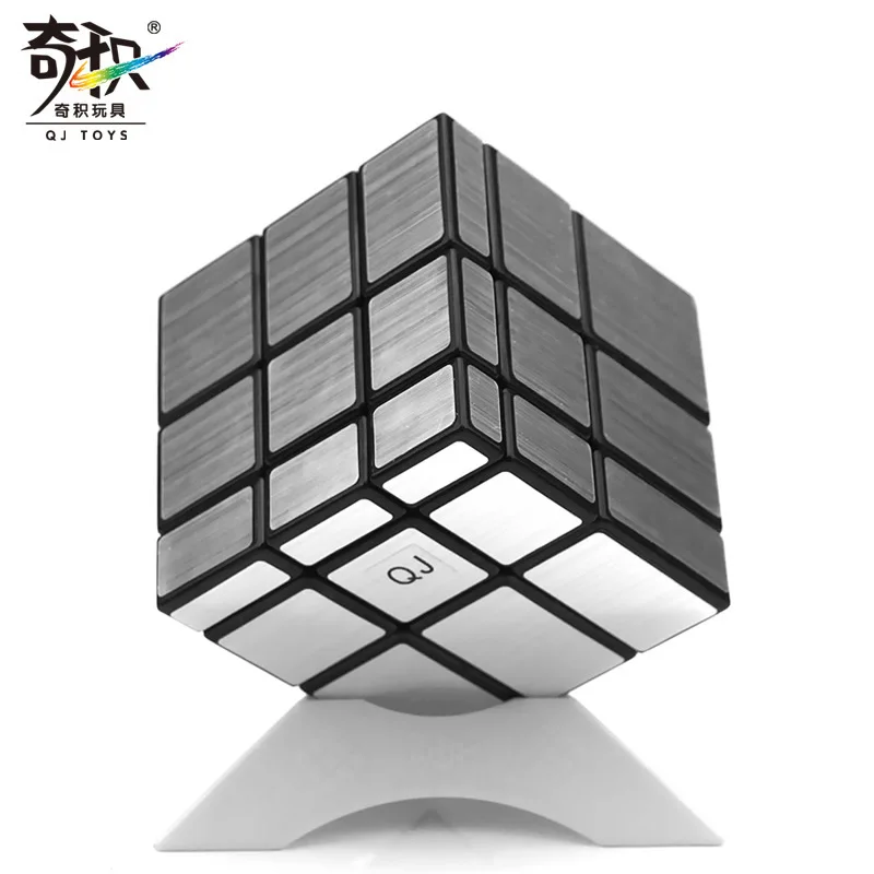 

QiJi Mirror 3x3x3 Magic Cube QJ 3x3 Cubo Magico Professional Neo Speed Cube Puzzle Antistress Toys For Children