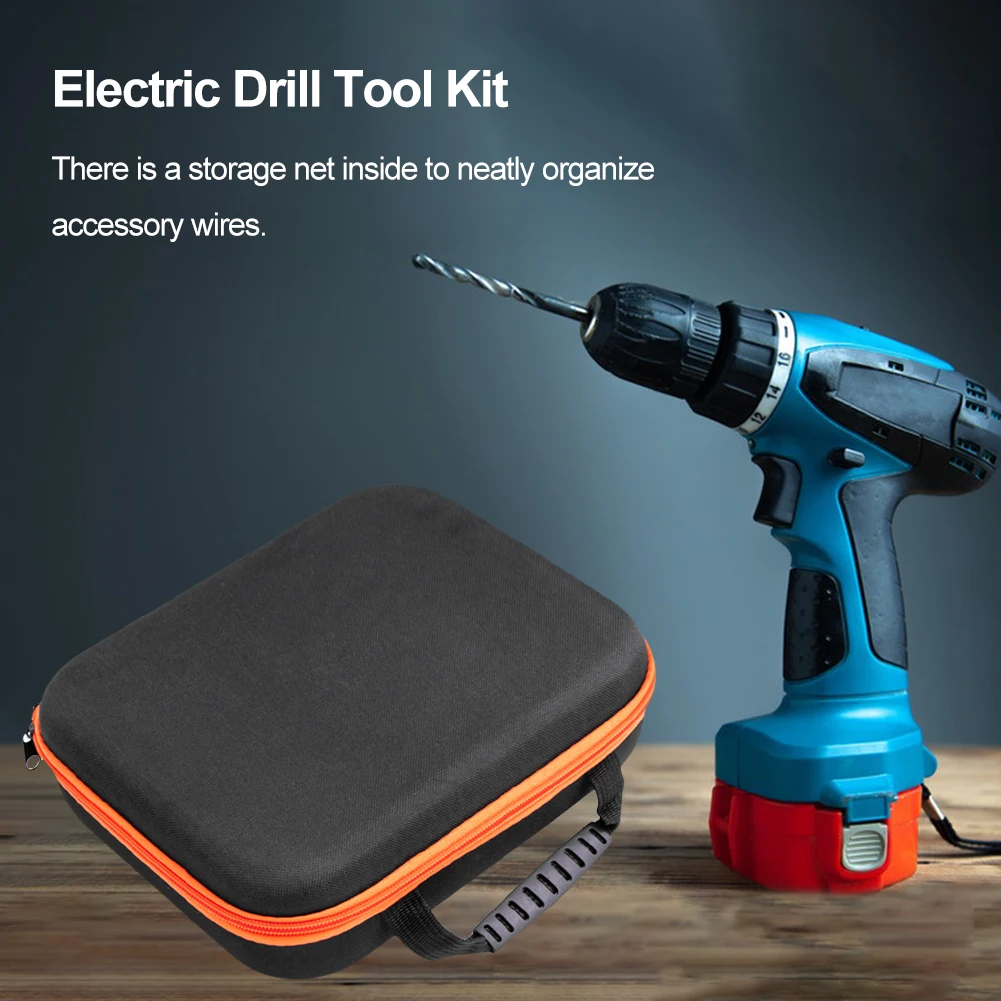 Electric Drill Tool Bag Electric Screwdriver Bag Shockproof Hardware Organizer Multi-Purpose Drill Tool Carrying Case 공구가방