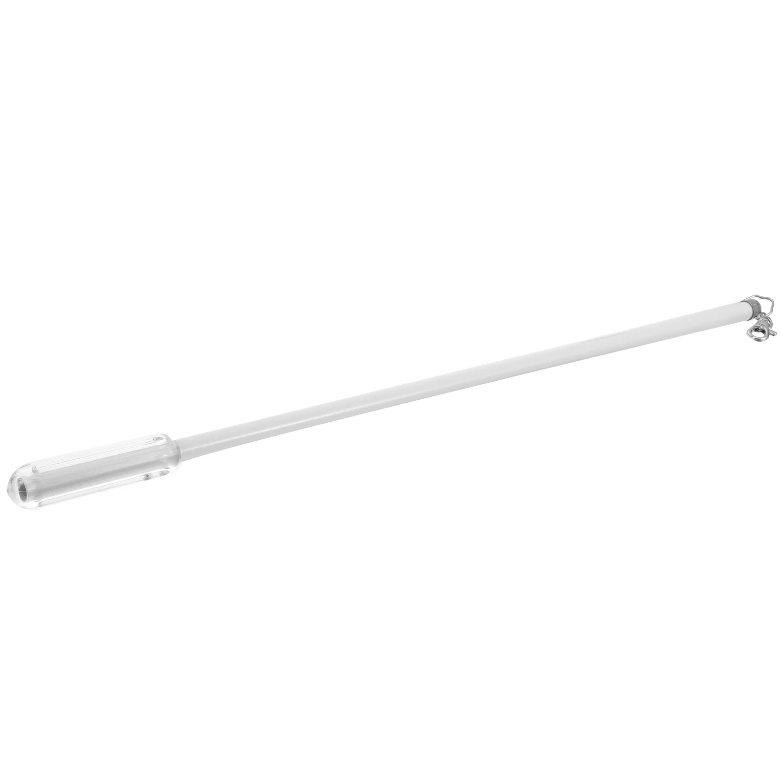 Stick 50cm Aluminum Alloy Curtain Track Roman Rod Manual Push and Pull Small Lever Hand (black) Curtains Poles White