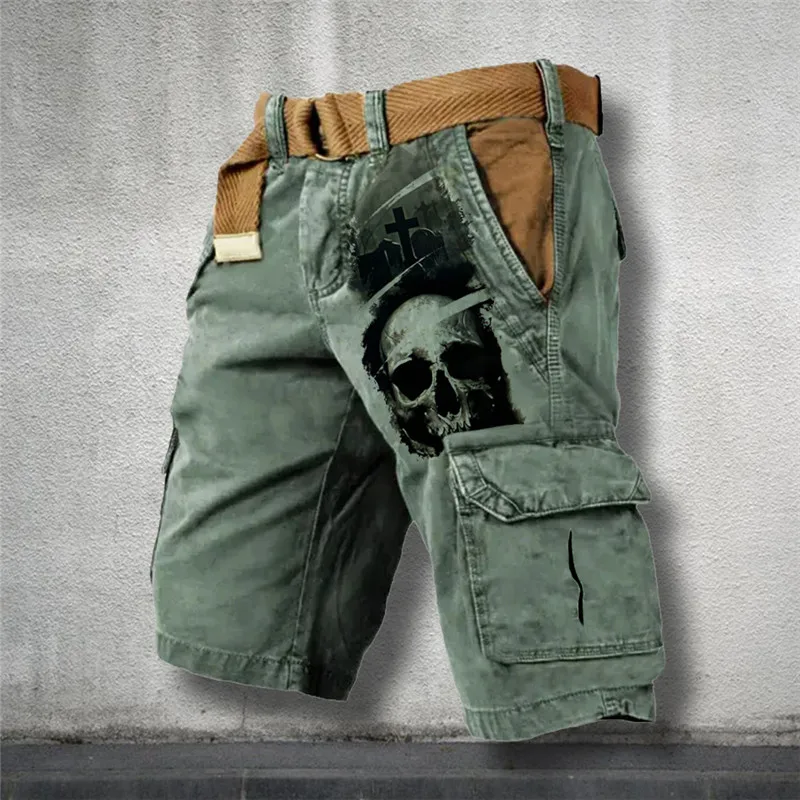 Hot Selling Men's Overalls 3D Printed Shorts Men's Casual Board Shorts Fashion Street Beach Shorts Men's Tracksuit Pants