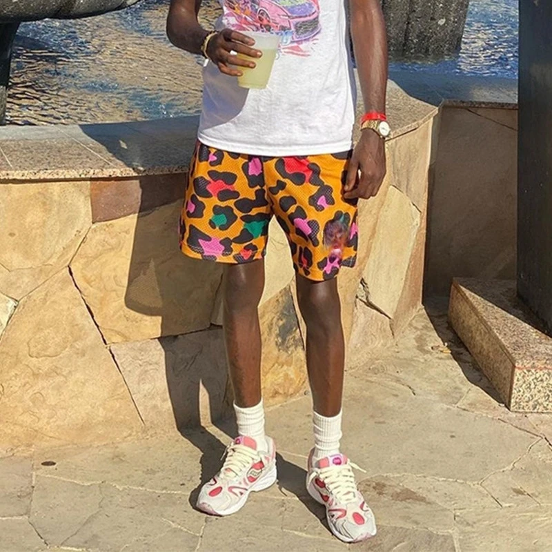 

Men's Sports and Fitness Beach Basketball Shorts, Fashionable Breathable Quick Drying Shorts, 3D Printed Quick Drying Shorts