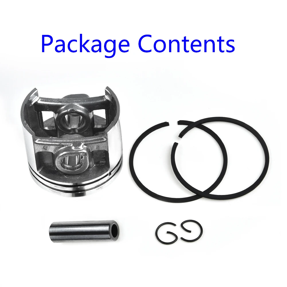 For Piston For Ring Pin Kit 46mm Diameter for For 028 Super AV WB Chainsaws 1118 030 2003 Compatible Replacement