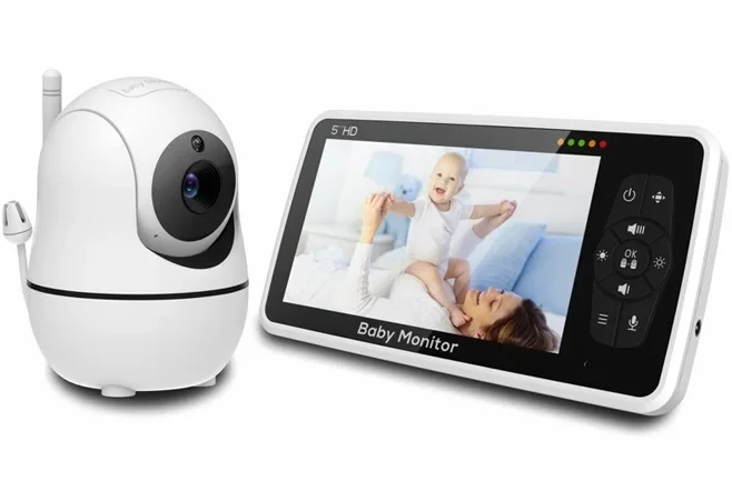 5'' 720P HD Infrared Camera Baby ECO BabyPhone Pan Tilt Two Way Audio Baby Camera with Video SM50