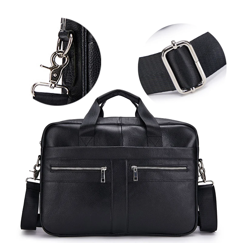 Leather bag for men Large capacity Shoulder Bag For Men Handle Bag  With Multiple Outer Bags Commuting