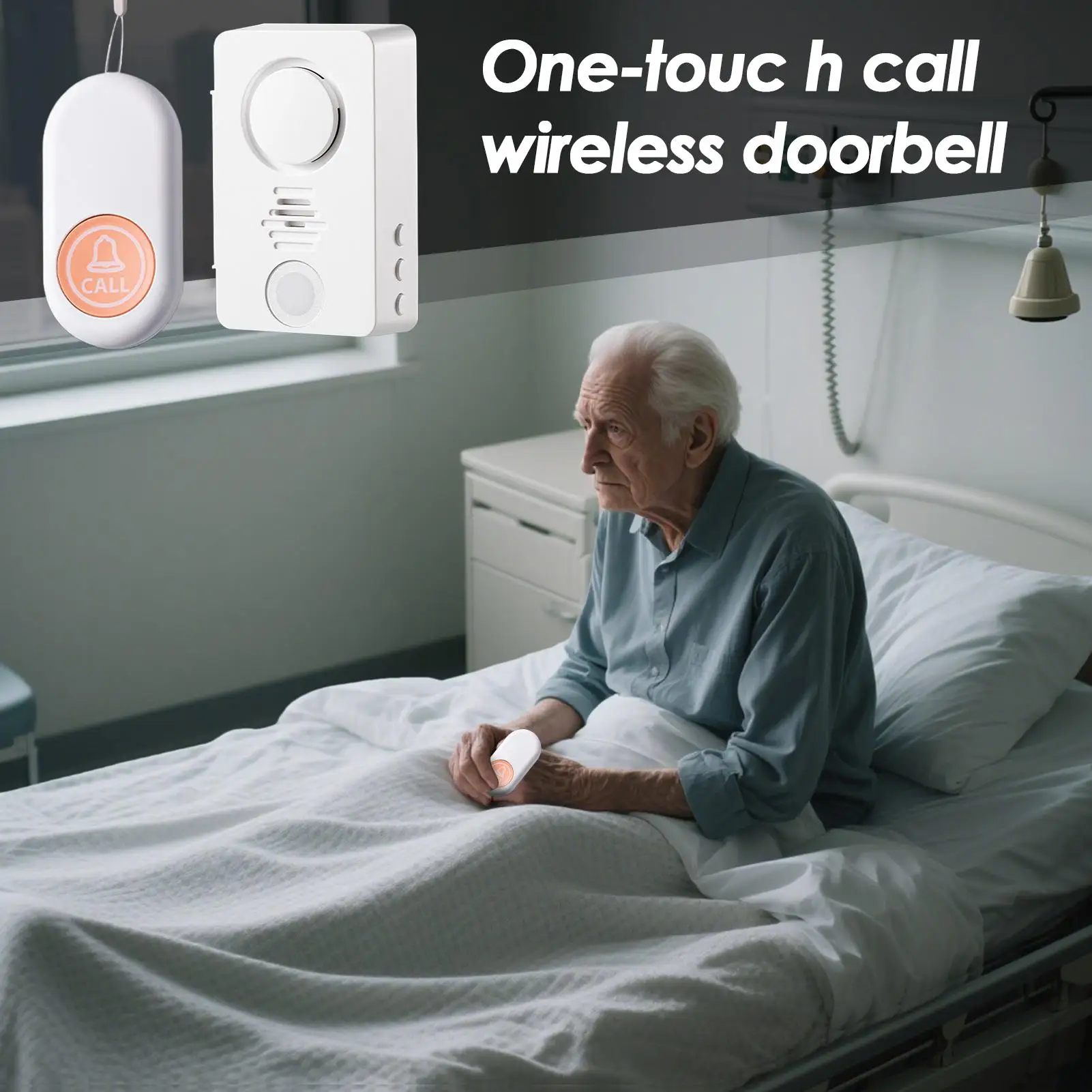 ベッドセンサーアラーム高齢者用スマートワイヤレス警告ベルスマート防水ベッドアラーム転倒防止高齢者高齢者子供