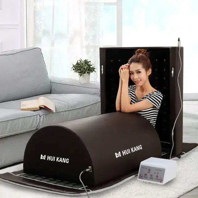 2023 hot selling product tourmaline germanium jade stone body detox machine portable sauna dome