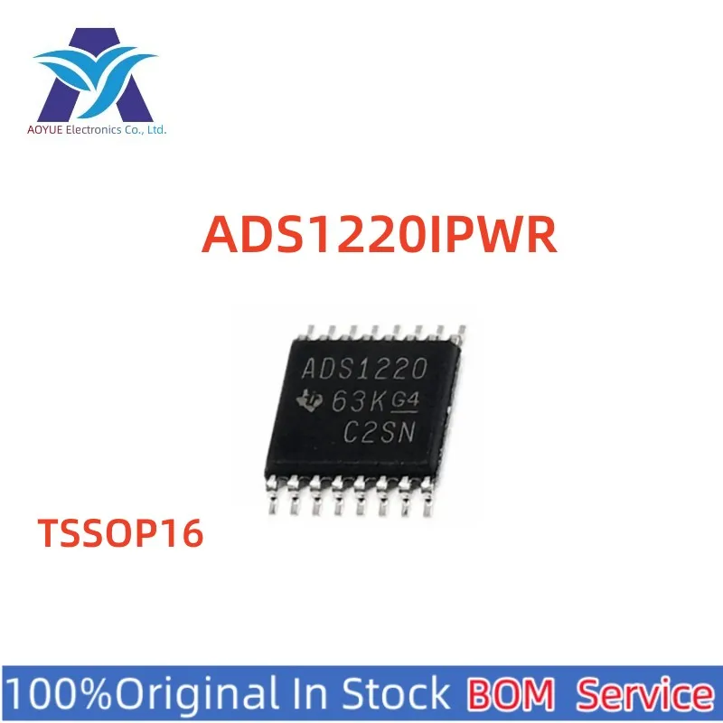 

5pcs/lot New Original IN Stock IC ADS1220IPWR ADS1220 ADS TSSOP16 Analog to digital conversion chip ADC ic Series BOM