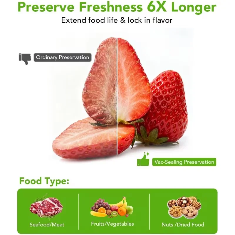10pcs vacuum sealed bag can be reused, food vacuum bag, with air valve zipper, suitable for low-temperature slow cooking kitchen