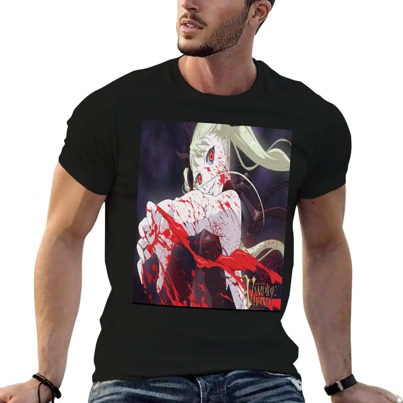

Mina Tepes Dance in the Vampire Bund T-Shirt t shirts with prints t shirts for man cotton funny printed t shirts for man T-shirt