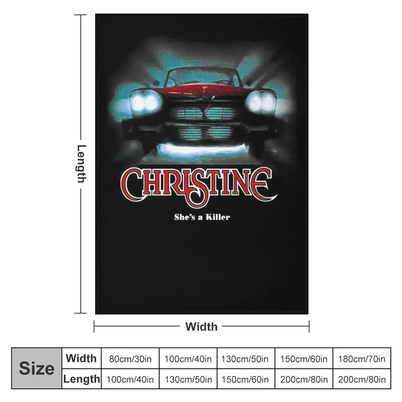 Awesome Movie Car Christine Essential Throw Blanket Decorative Beds Picnic Plaid Blankets