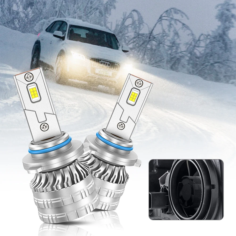 

2Pcs 120W H7 Car LED Bulb H1 H4 9005 9006 H11 Headlight Bulb for Car 32000LM 6000K White CSP LED 12-24V Car Headlight LED Kit